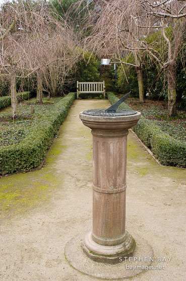 Garden sundial.
