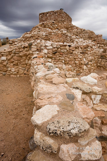 Sinagua ruins. Tuzigoot National Monument, Arizona, USA.