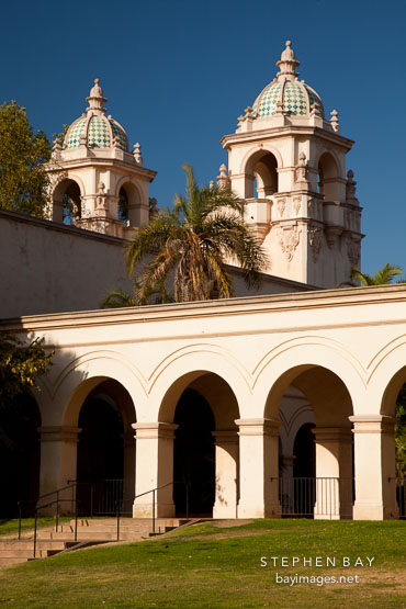 Towers of Casa del Prado. Balboa Park, San Diego.