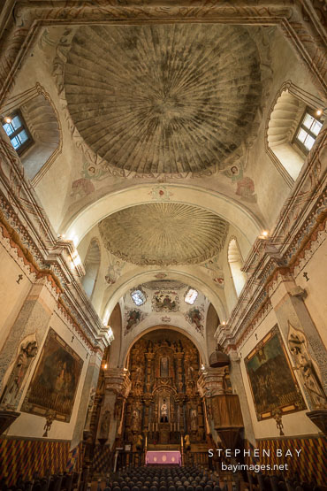 Ceiling of the Mission San Xavier Del Bac, Tucson Arizona.