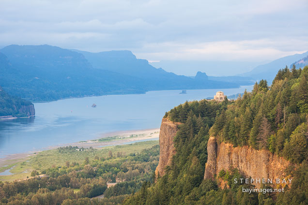 Crown Point Vista House seen from the Portland Women's Forum State scenic viewpoint.