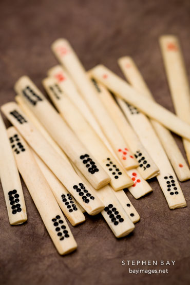 Mahjong betting sticks.