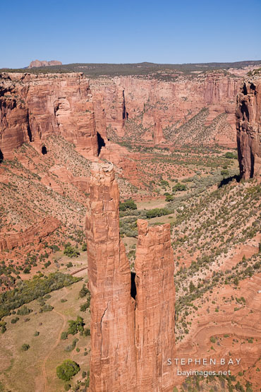Spider Rock in the afternoon. Canyon de Chelly NM, Arizona..
