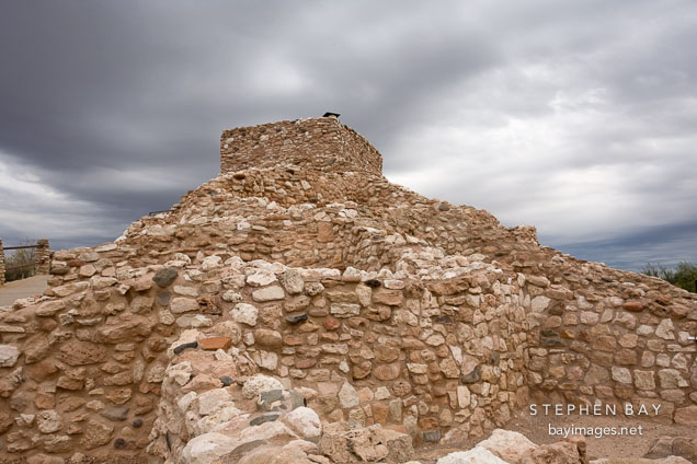 Cluster of buildings. Tuzigoot National Monument, Arizona, USA.