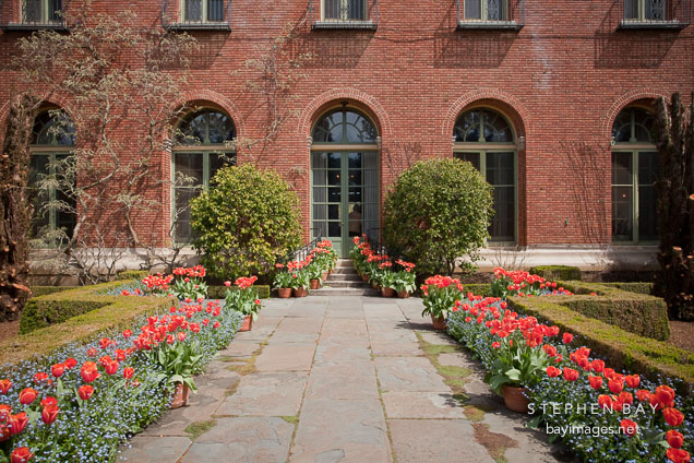 West terrace of the house at Filoli Gardens.
