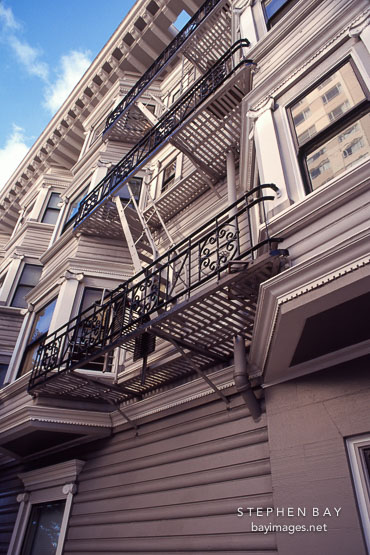 Fire escape. San Francisco, California.