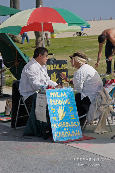 Fortune teller. Venice, California, USA.