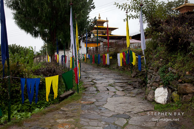 Entrance to Kyichu Lhakhang. Paro, Bhutan.