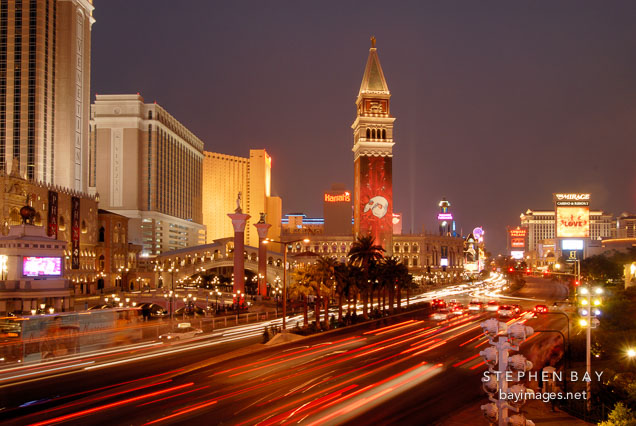 The Strip at night. Las Vegas, Nevada, USA.