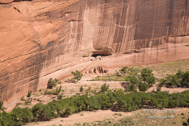 White House Ruin seen from the South Rim. Canyon de Chelly, Arizona.