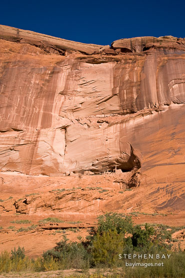 First Ruin is one of the first ruins one encounters when entering the canyon. Canyon de Chelly, Arizona.