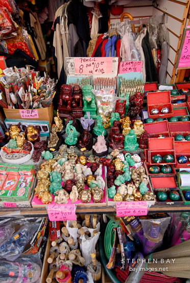 Statuettes for sale. Chinatown, San Francisco, California, USA.