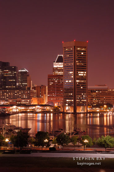 World trade center. Inner harbor, Baltimore, Maryland, USA.