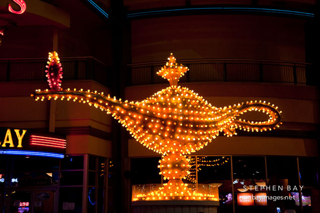 Aladdin's lamp. Las Vegas, Nevada.