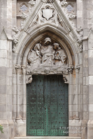 Ornate door at Grace Church. New York City, NY.