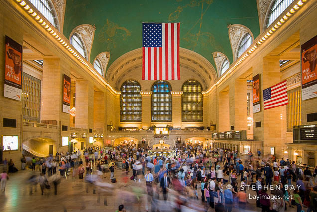 Commuters pass through Grand Central Station. New York City, New York, USA.