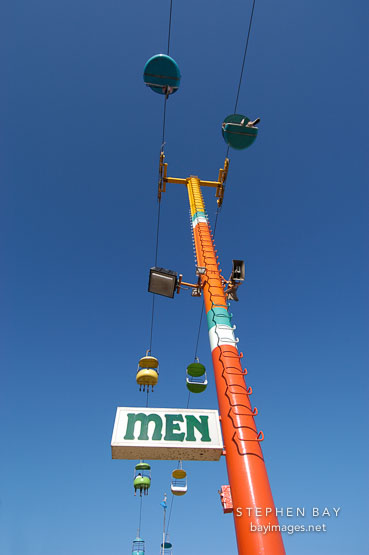 Cable car ride. Santa Cruz, California, USA.
