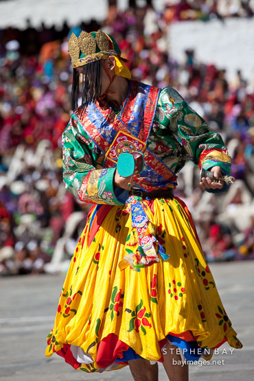 Pacham (Dance of the heroes). Thimphu tsechu, Bhutan.