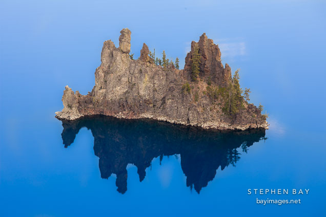 The Phantom Ship in Crater Lake National Park.