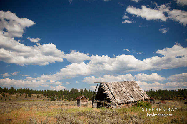 Ghost town of Whitney, Oregon.