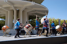 Taiko drummers, Cherry blossom festival. Japantown, San Francisco, California, USA. - Photo #3610