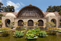 Pool in front of Botanical Building. Balboa Park, San Diego. - Photo #25812