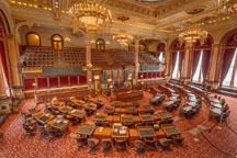 Senate chamber in the Iowa State Capitol. Des Moines, Iowa. - Photo #33012