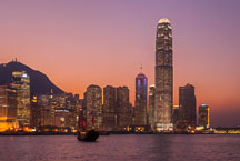 Colorful skyline. Hong Kong, China. - Photo #14612