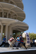 Taiko drummers, Cherry blossom festival. Japantown, San Francisco, California, USA. - Photo #3613