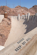 View towards the Nevada side of Hoover Dam. Nevada and Arizona, USA. - Photo #13813