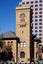 Clock tower at San Jose Museum of Art. San Jose, California. - Photo #16814