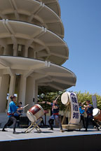 Taiko drummers, Cherry blossom festival. Japantown, San Francisco, California, USA. - Photo #3614
