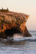 Rock arch at Natural bridges state beach, California, USA. - Photo #3815