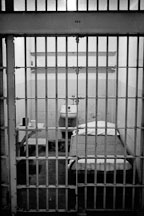 Cell and bars. Alcatraz, San Francisco, California. - Photo #816
