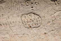 Circle petroglyph. Petroglyph Point, California. - Photo #27218