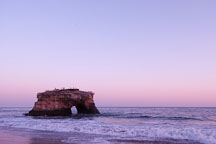 Natural bridges state beach at dusk. California, USA. - Photo #3819