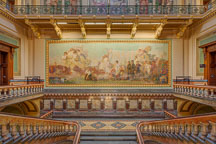 The painting Westward by Edwin Howland Blashfield. Iowa State Capitol building, Des Moines. - Photo #33019