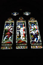 Stained glass at St. Mary's Cathedral. Sydney, Australia. - Photo #1719