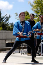 Taiko drummers, Cherry blossom festival. Japantown, San Francisco, California, USA. - Photo #3602