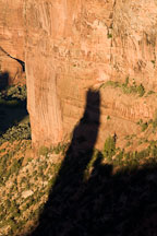 Shadow of Spider Rock. Canyon de Chelly, Arizona. - Photo #18302