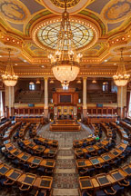 House of Representatives chamber at the Iowa State Capitol. Des Moines, Iowa. - Photo #33020