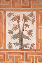 Bamboo design on the wall of Jagyeongjeon at Gyeongbok Palace in Seoul, South Korea. - Photo #21021