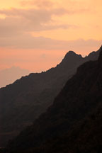 Sunset. Inca trail. Peru. - Photo #9821