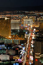 Aerial view of Las Vegas Boulevard. Las Vegas, Nevada, USA. - Photo #13622