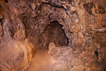 Passage through Sentinel Cave. Lava Beds NM, California. - Photo #27322