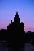 Silhouette of Uspensky Cathedral. Helsinki, Finland. - Photo #324