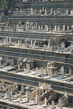 Terraces of the Chinese Permanent Cemetery. Aberdeen, Hong Kong, China. - Photo #16325