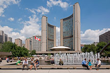 Pictures of City Hall and Nathan Phillips Square