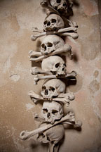 Skull and crossbones. Sedlec bone ossuary. - Photo #29827