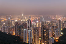 View from Victoria Peak. Hong Kong, China. - Photo #14929